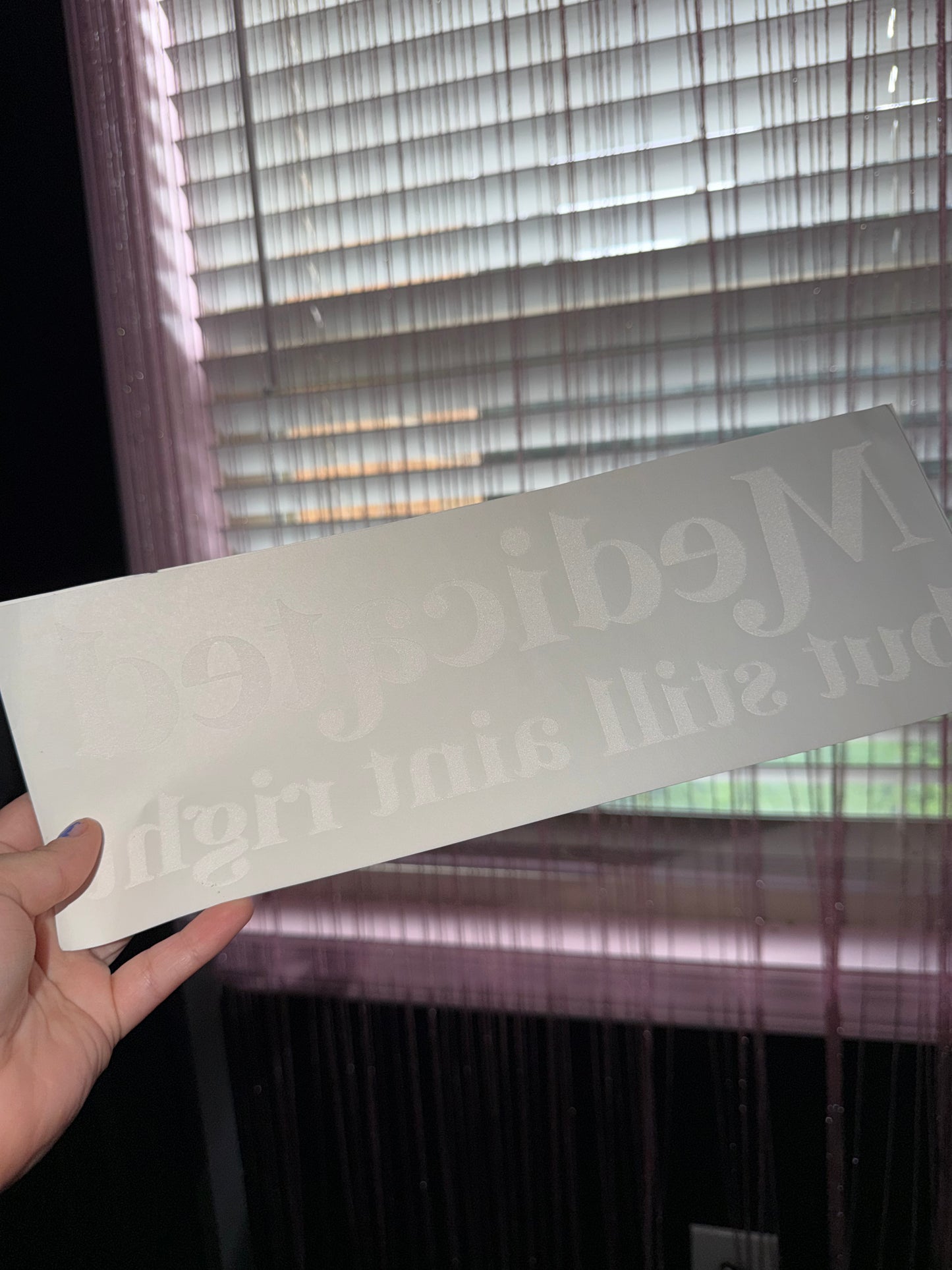 Medicated t shirt transfer