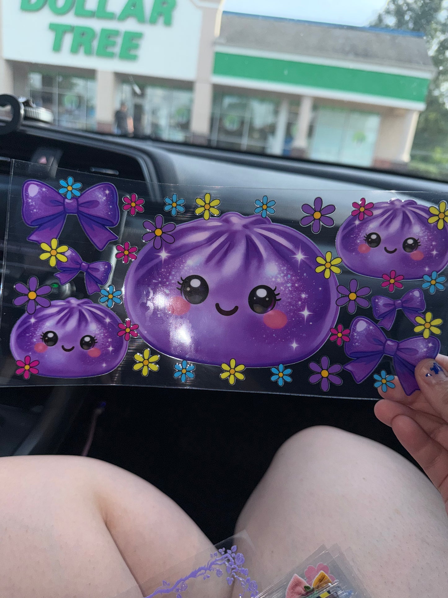 Purple dumpling wrap