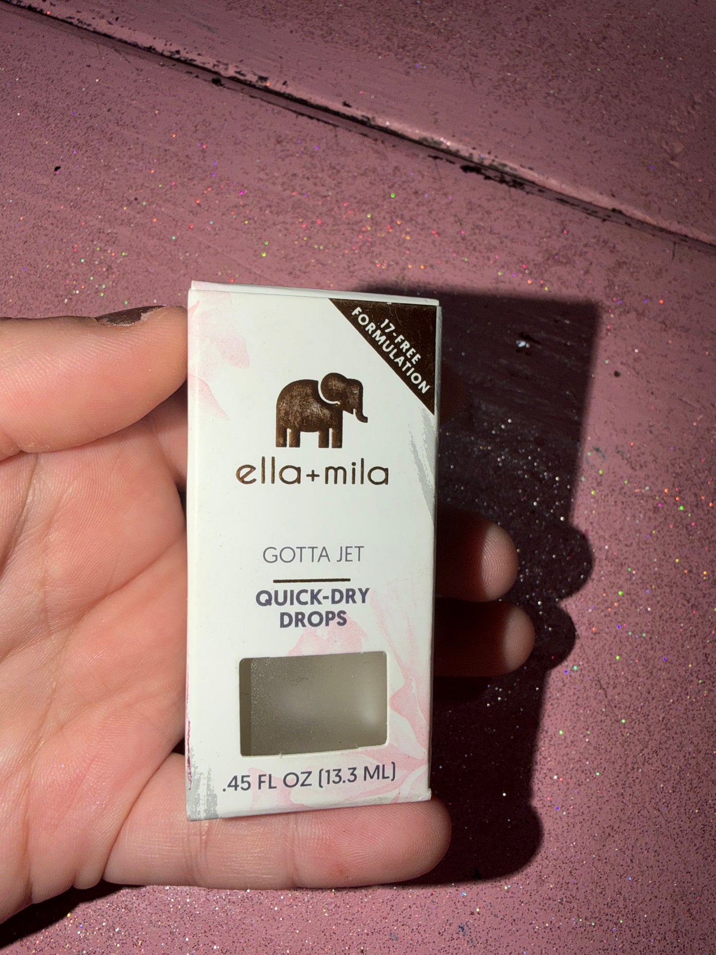 Quick dry drops for polish