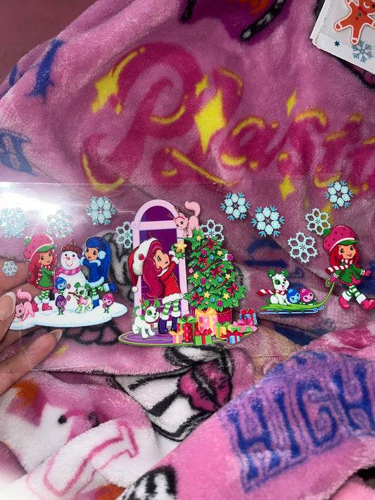 Strawberry shortcake Christmas wrap