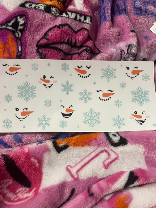 Blue snowman nose wrap