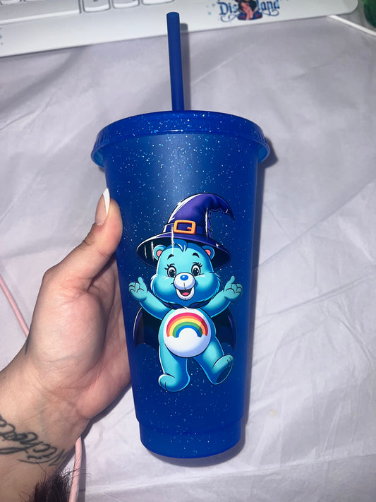Care bear glitter cup