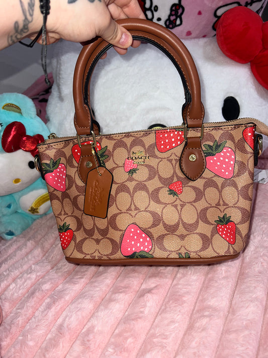 Strawberry coach purse