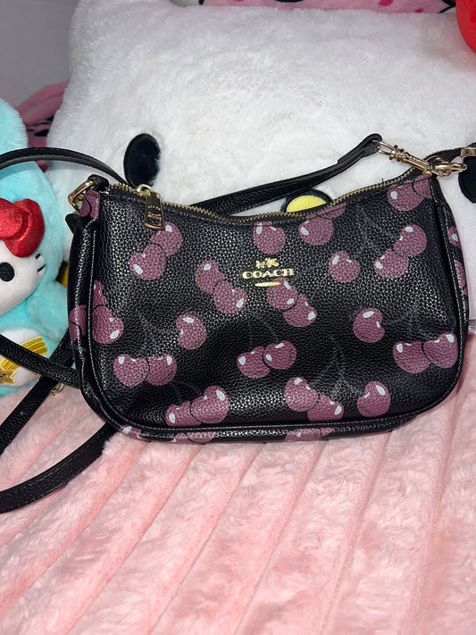 Black cherry purse