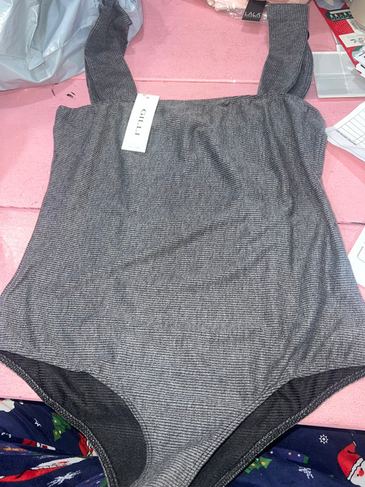 Wide body strap bodysuit (L)