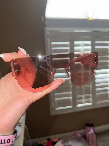 Baby pink sunglasses