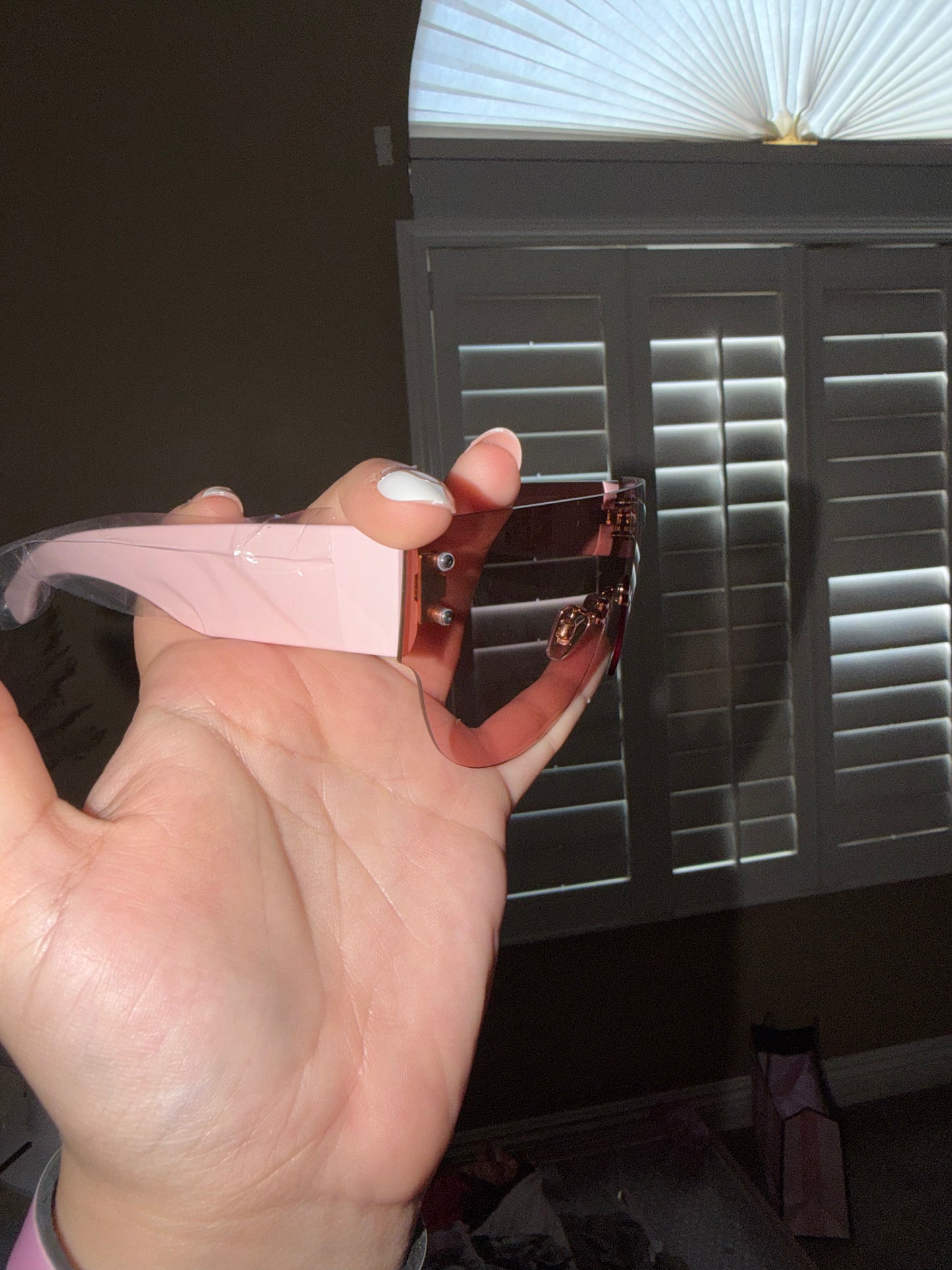 Baby pink sunglasses