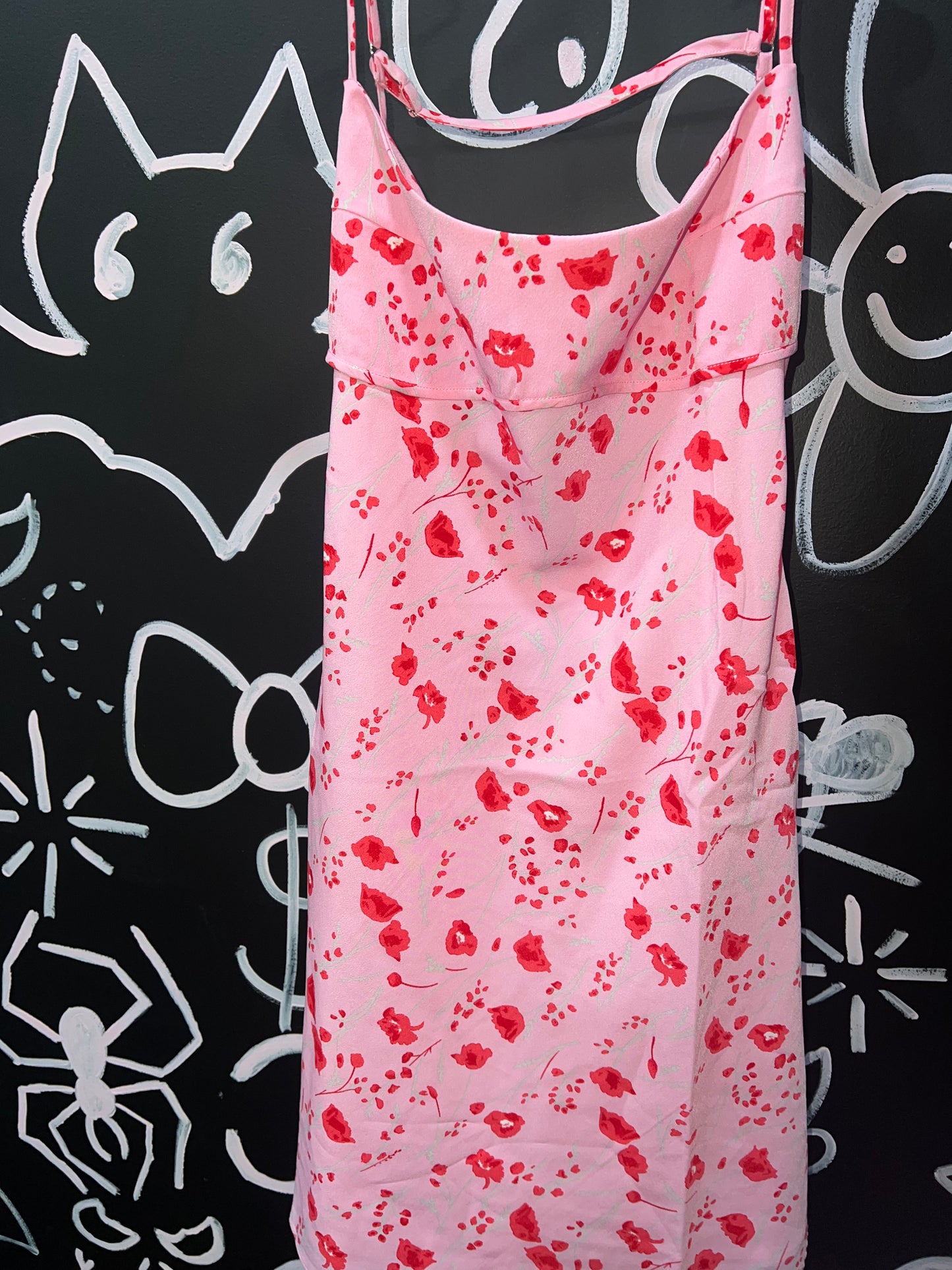 Printed floral dress (L)