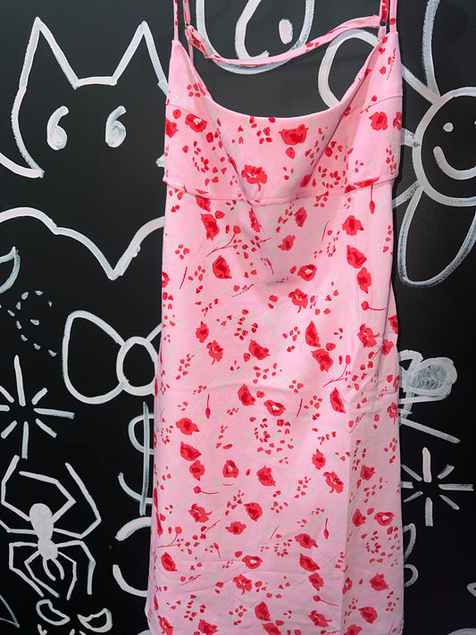 Printed floral dress (L)
