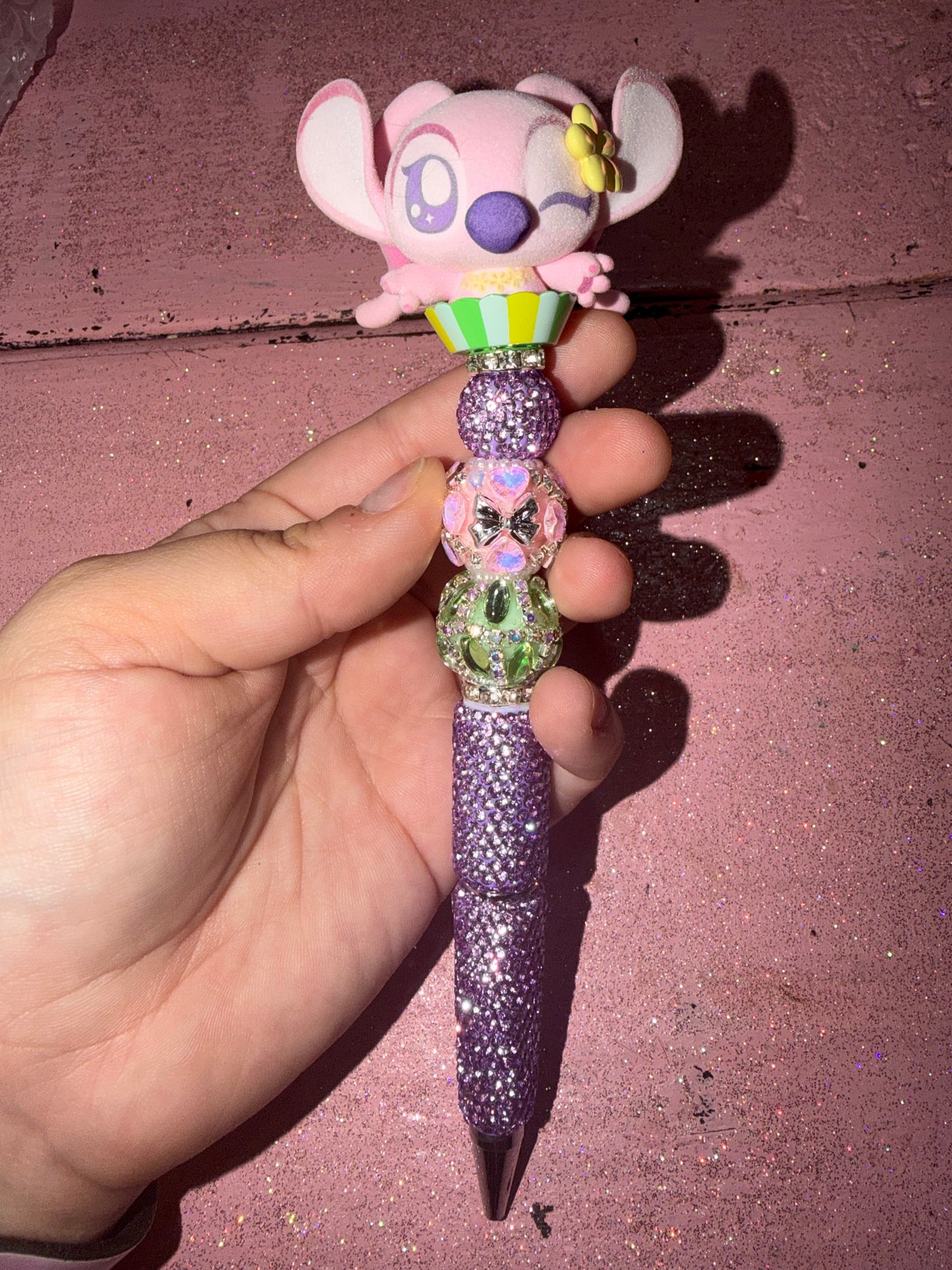 Angel rhinestone pen