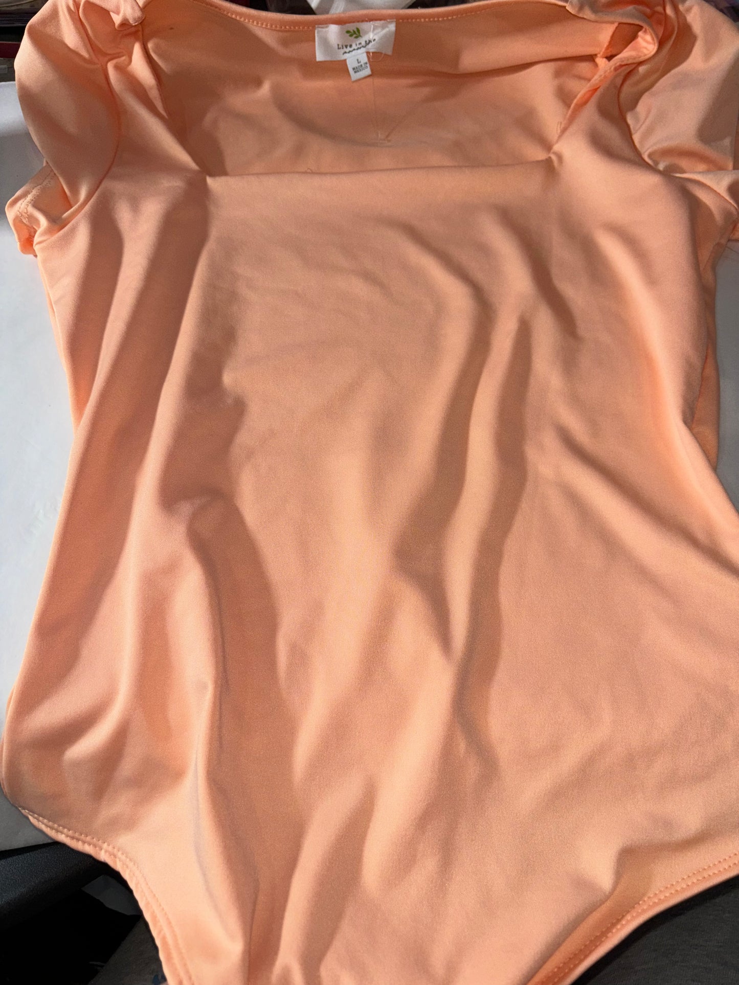 PEACH BODYSUIT (L)